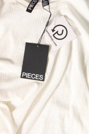 Γυναικεία μπλούζα Pieces, Μέγεθος L, Χρώμα Λευκό, Τιμή 5,93 €