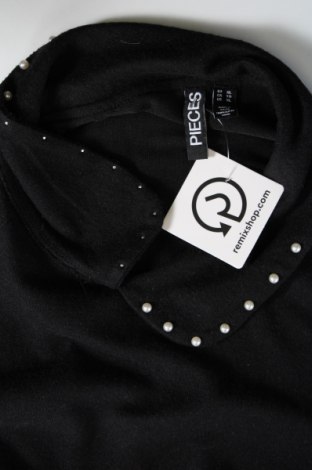 Γυναικεία μπλούζα Pieces, Μέγεθος XL, Χρώμα Μαύρο, Τιμή 4,95 €