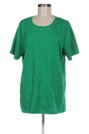 Γυναικεία μπλούζα Quacker Factory, Μέγεθος XL, Χρώμα Πράσινο, Τιμή 17,39 €