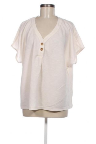 Γυναικεία μπλούζα Rockmans, Μέγεθος XL, Χρώμα Εκρού, Τιμή 17,39 €