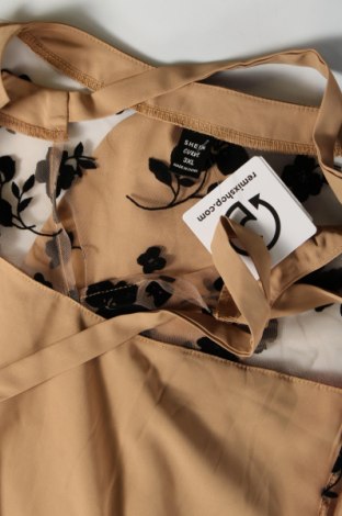 Дамска блуза SHEIN, Размер 3XL, Цвят Бежов, Цена 19,00 лв.