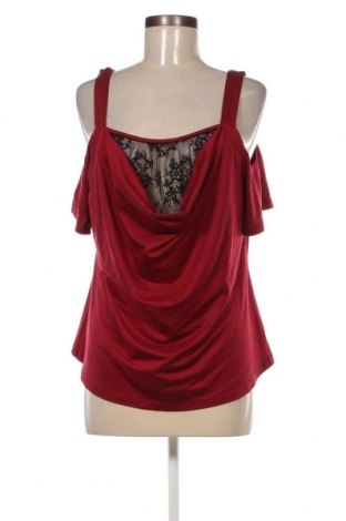 Дамска блуза SHEIN, Размер 3XL, Цвят Червен, Цена 11,42 лв.
