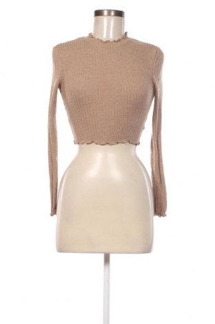 Γυναικεία μπλούζα SHEIN, Μέγεθος XS, Χρώμα  Μπέζ, Τιμή 5,52 €