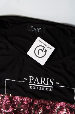 Γυναικεία μπλούζα Sublevel, Μέγεθος XXL, Χρώμα Μαύρο, Τιμή 7,19 €