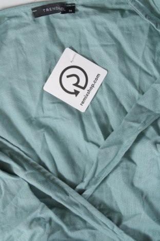 Γυναικεία μπλούζα Trendyol, Μέγεθος XS, Χρώμα Πράσινο, Τιμή 9,39 €