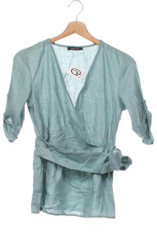 Γυναικεία μπλούζα Trendyol, Μέγεθος XS, Χρώμα Πράσινο, Τιμή 10,43 €
