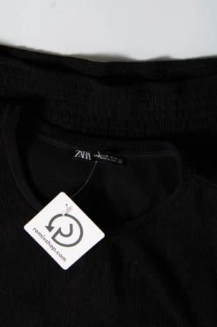 Дамска блуза Zara, Размер M, Цвят Черен, Цена 5,40 лв.