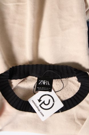 Дамска блуза Zara, Размер M, Цвят Бежов, Цена 8,64 лв.