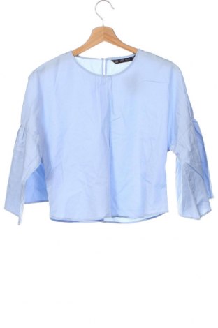 Дамска блуза Zara, Размер XS, Цвят Син, Цена 13,77 лв.