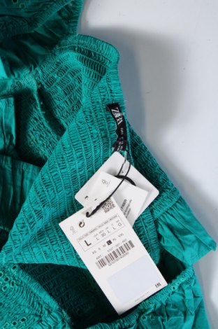 Γυναικεία μπλούζα Zara, Μέγεθος L, Χρώμα Πράσινο, Τιμή 16,32 €