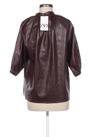 Γυναικεία μπλούζα Zara, Μέγεθος M, Χρώμα Καφέ, Τιμή 18,07 €