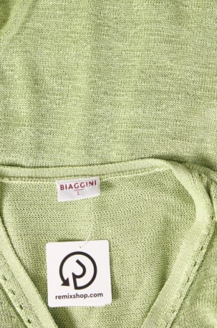 Γυναικεία ζακέτα Biaggini, Μέγεθος L, Χρώμα Πράσινο, Τιμή 3,59 €
