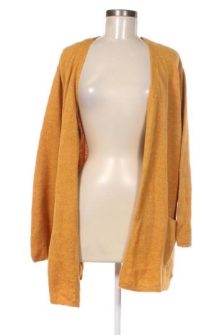 Γυναικεία ζακέτα Laura Torelli, Μέγεθος XL, Χρώμα Κίτρινο, Τιμή 16,79 €