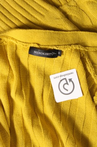Damen Strickjacke Merokeety, Größe S, Farbe Gelb, Preis 8,27 €