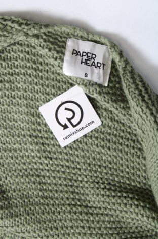 Cardigan de damă Paper Heart, Mărime S, Culoare Verde, Preț 27,99 Lei