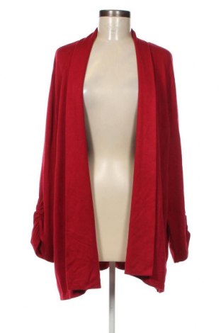 Cardigan de damă Susan Graver, Mărime 3XL, Culoare Roșu, Preț 52,46 Lei