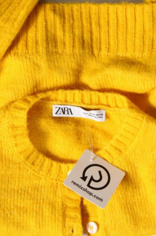 Дамска жилетка Zara, Размер S, Цвят Жълт, Цена 11,07 лв.