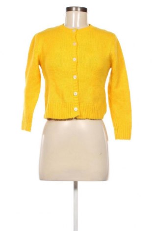 Damen Strickjacke Zara, Größe S, Farbe Gelb, Preis 9,40 €