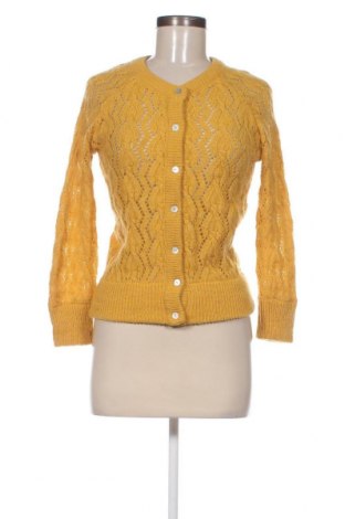Дамска жилетка Zara Knitwear, Размер M, Цвят Жълт, Цена 11,07 лв.