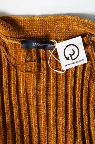 Дамска жилетка Zara Knitwear, Размер S, Цвят Кафяв, Цена 10,80 лв.