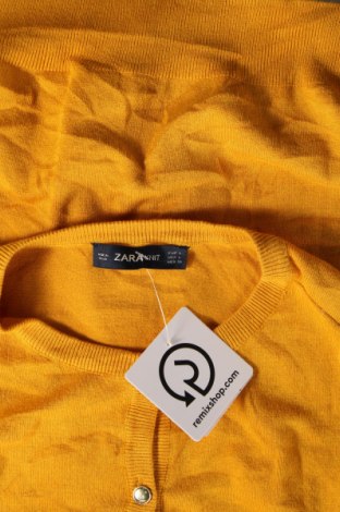 Γυναικεία ζακέτα Zara Knitwear, Μέγεθος L, Χρώμα Κίτρινο, Τιμή 3,34 €