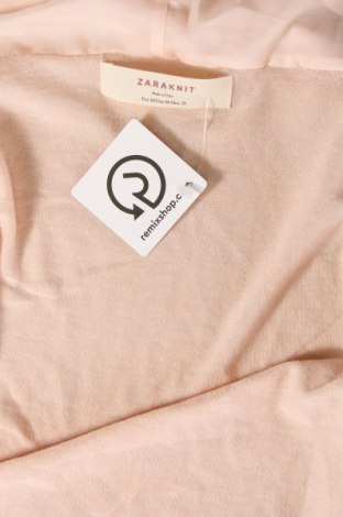 Дамска жилетка Zara Knitwear, Размер M, Цвят Розов, Цена 8,91 лв.