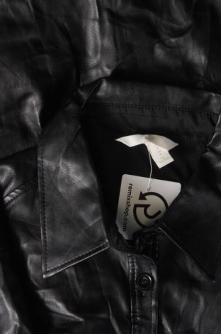 Damen Lederhemd H&M, Größe M, Farbe Schwarz, Preis € 5,74