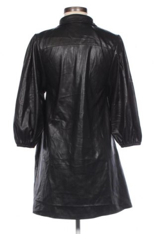 Дамска кожена риза Zara, Размер S, Цвят Черен, Цена 10,80 лв.