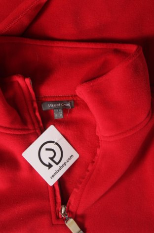 Γυναικεία μπλούζα fleece Street One, Μέγεθος M, Χρώμα Κόκκινο, Τιμή 7,36 €