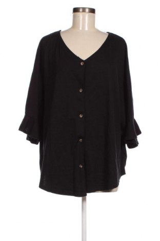 Γυναικείο πουκάμισο Bpc Bonprix Collection, Μέγεθος 3XL, Χρώμα Μαύρο, Τιμή 15,46 €