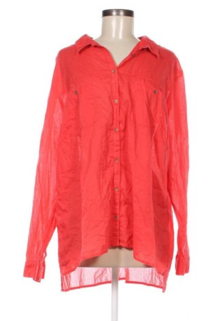 Γυναικείο πουκάμισο Clockhouse, Μέγεθος 3XL, Χρώμα Κόκκινο, Τιμή 8,50 €