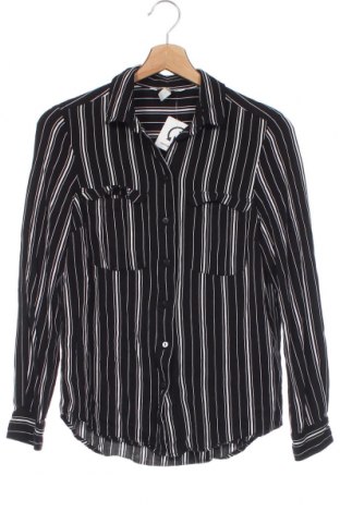 Γυναικείο πουκάμισο H&M, Μέγεθος XS, Χρώμα Μαύρο, Τιμή 6,52 €