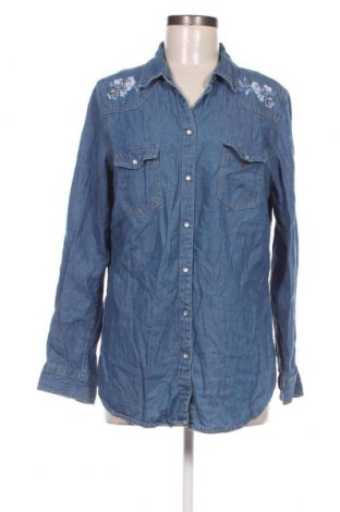 Γυναικείο πουκάμισο John Baner, Μέγεθος L, Χρώμα Μπλέ, Τιμή 6,96 €