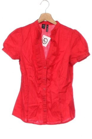 Γυναικείο πουκάμισο Mango, Μέγεθος XS, Χρώμα Κόκκινο, Τιμή 7,87 €