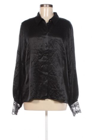 Γυναικείο πουκάμισο Numph, Μέγεθος L, Χρώμα Μαύρο, Τιμή 41,75 €