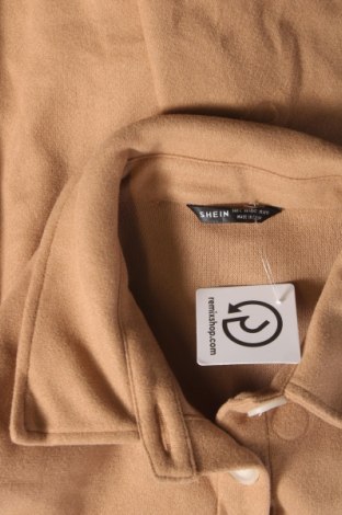 Γυναικείο πουκάμισο SHEIN, Μέγεθος L, Χρώμα  Μπέζ, Τιμή 11,75 €