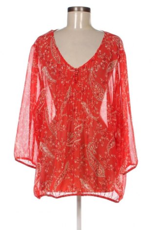 Γυναικείο πουκάμισο St. John's Bay, Μέγεθος 3XL, Χρώμα Κόκκινο, Τιμή 6,52 €