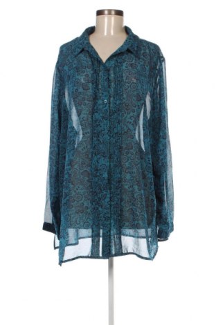 Γυναικείο πουκάμισο St. John's Bay, Μέγεθος 4XL, Χρώμα Μπλέ, Τιμή 12,79 €