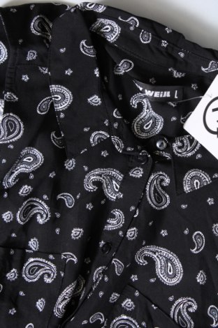Γυναικείο πουκάμισο Tally Weijl, Μέγεθος L, Χρώμα Μαύρο, Τιμή 7,41 €