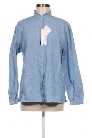 Дамска риза Uniqlo x Ines de la Fressange, Размер M, Цвят Син, Цена 39,14 лв.