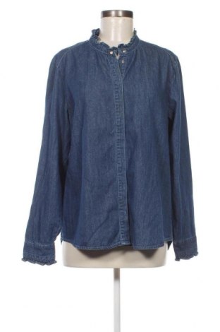 Γυναικείο πουκάμισο Vero Moda, Μέγεθος L, Χρώμα Μπλέ, Τιμή 9,48 €