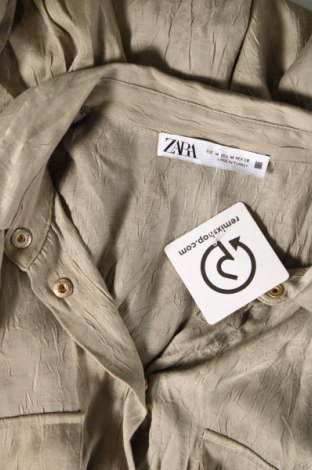 Дамска риза Zara, Размер M, Цвят Зелен, Цена 8,10 лв.