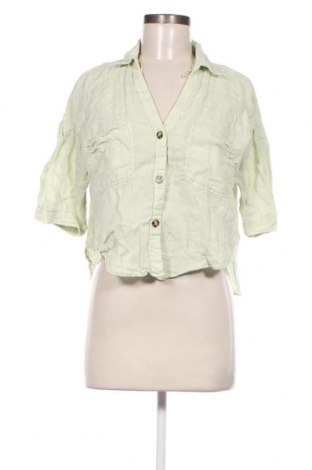 Γυναικείο πουκάμισο Zara, Μέγεθος M, Χρώμα Πράσινο, Τιμή 8,35 €