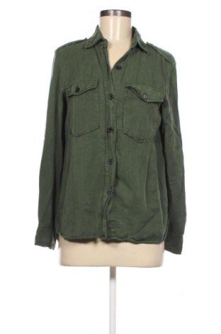 Дамска риза Zara, Размер M, Цвят Зелен, Цена 14,78 лв.