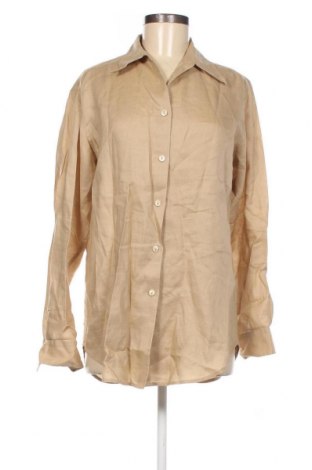 Γυναικείο πουκάμισο Zara, Μέγεθος L, Χρώμα  Μπέζ, Τιμή 14,00 €