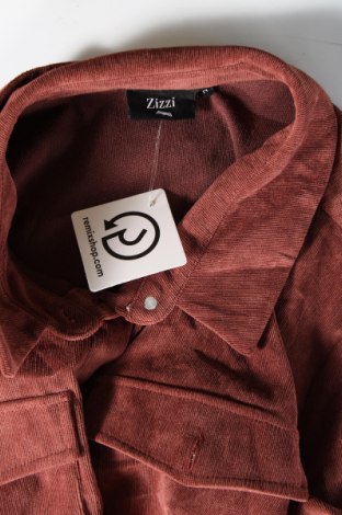 Γυναικείο πουκάμισο Zizzi, Μέγεθος XL, Χρώμα Καφέ, Τιμή 13,36 €