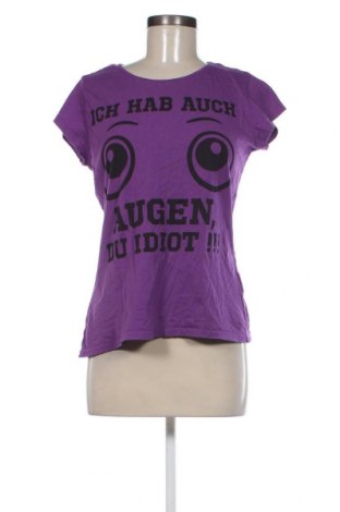 Damen T-Shirt Blind Date, Größe L, Farbe Lila, Preis € 3,57