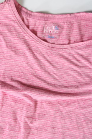 Damski T-shirt Croft & Barrow, Rozmiar S, Kolor Różowy, Cena 41,58 zł
