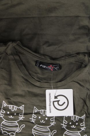Γυναικείο t-shirt Fb Sister, Μέγεθος XS, Χρώμα Πράσινο, Τιμή 5,00 €
