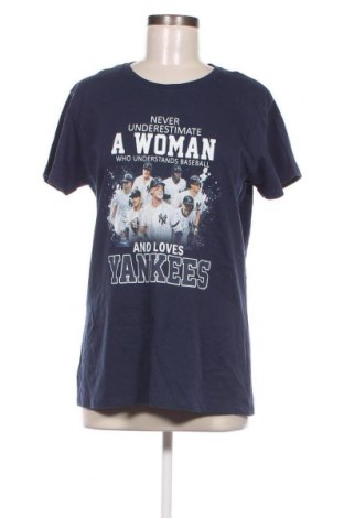 Γυναικείο t-shirt Gildan, Μέγεθος L, Χρώμα Μπλέ, Τιμή 6,43 €